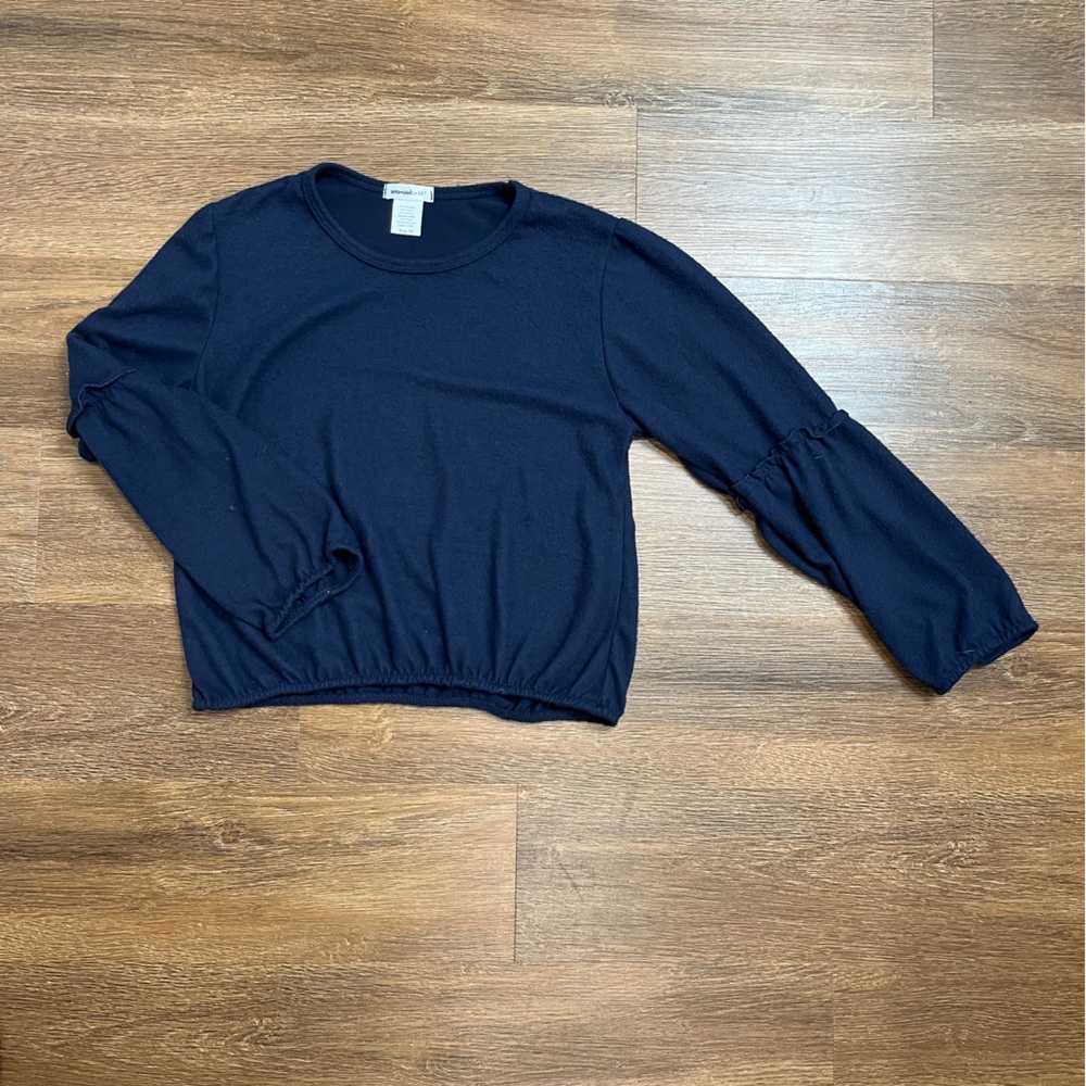 Area Code 407 Girl Navy Crewneck Sweater Size 14